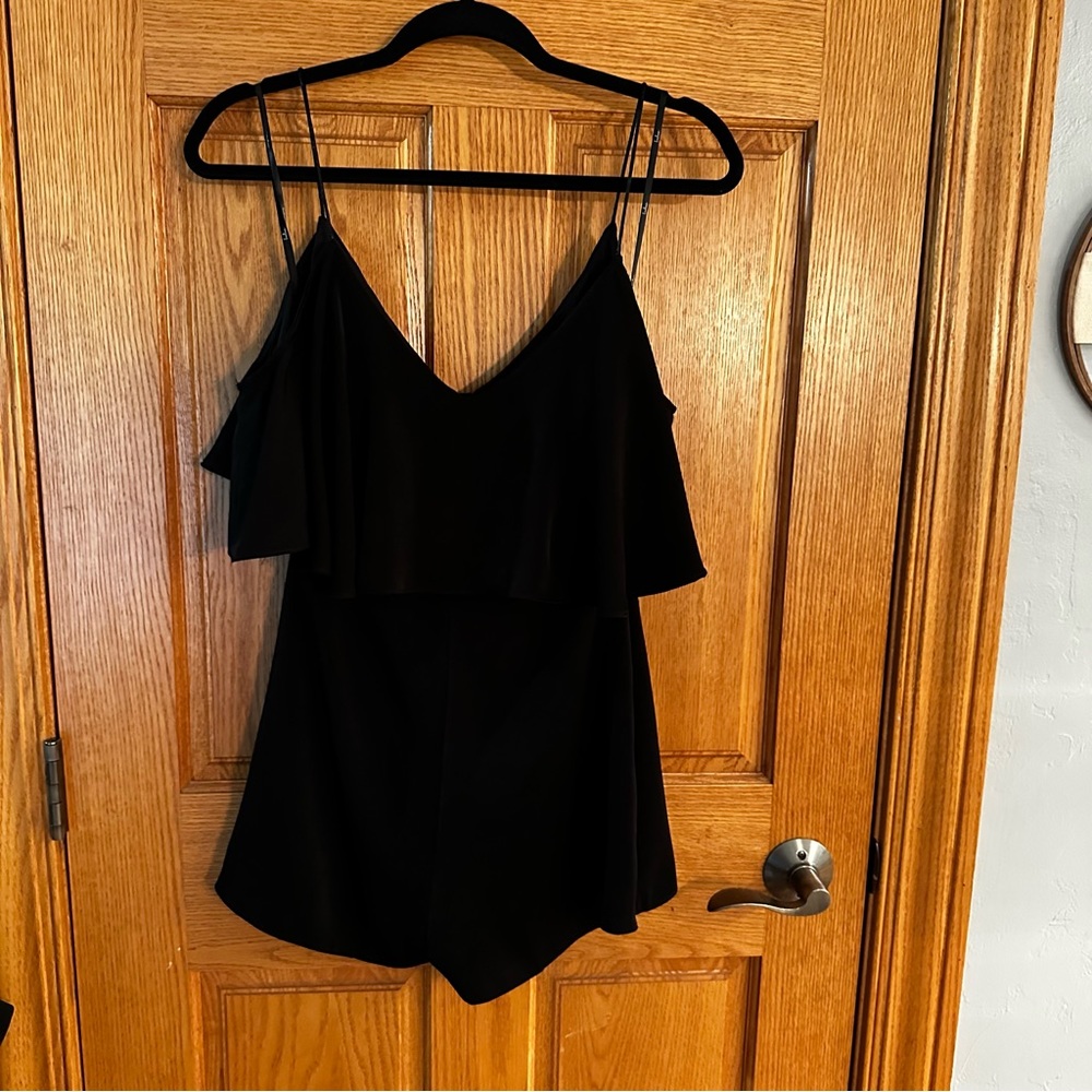 Lulu's Black Ruffled Jumpsuit - Picture 7 of 11